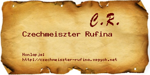 Czechmeiszter Rufina névjegykártya
